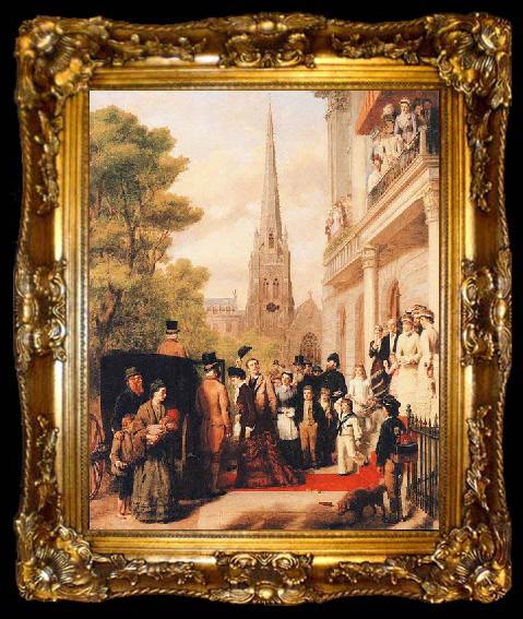 framed  William Powell Frith Oil painting by English Victorian painter William Powell Frith, ta009-2